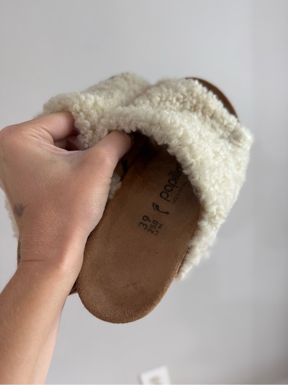 Birkenstock Papillio Namica Teddy Wedge Sandals - Size 39/Size 8 - Picture 15 of 15